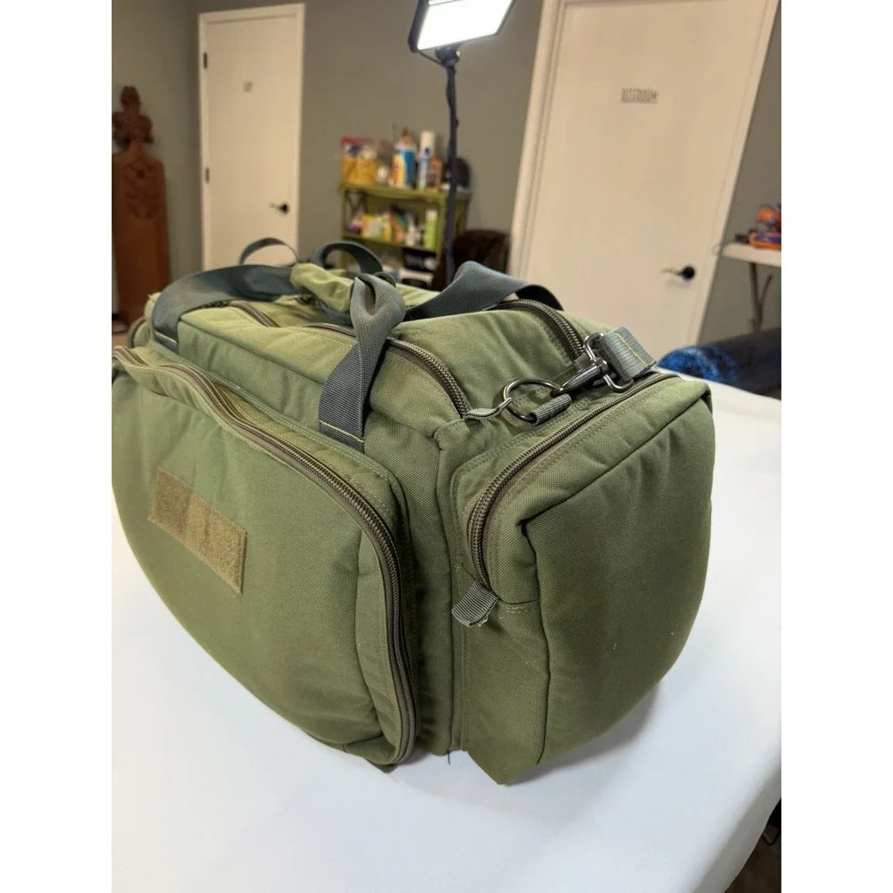 GPS Outdoors Green Tactical Gear Duffel Bag Ballistic Material Large